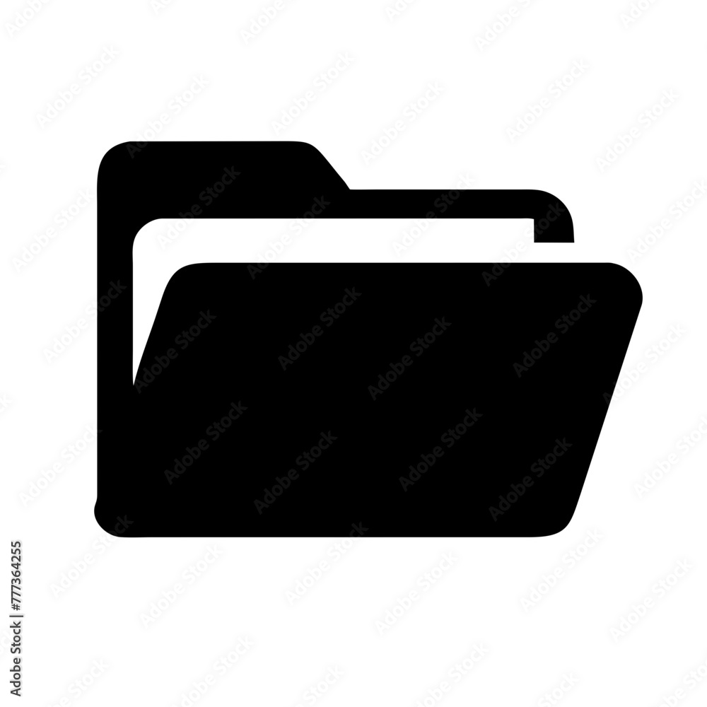 Folder File Manager icon vector graphic element symbol illustration on a Transparent Background