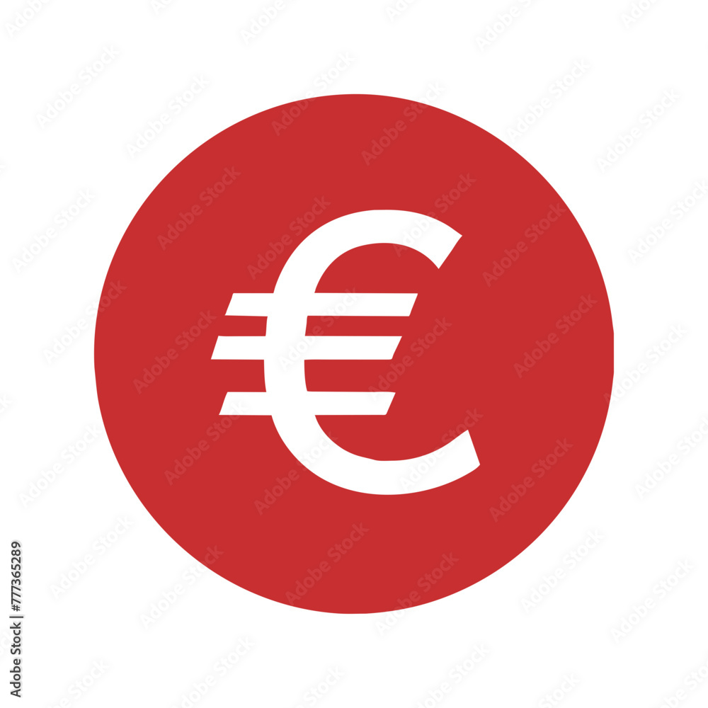 European currency Euro icon vector silhouette drawing Money, Coin symbol illustration on a Transparent Background European currency Euro icon vector silhouette drawing Money, Coin symbol illustration on a Transparent Background