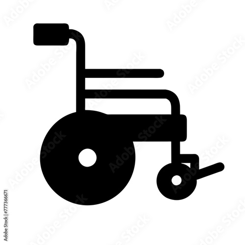 Wheelchair icon vector silhouette drawing handicapped access sign Accessibility symbol illustration on a Transparent Background