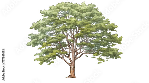 Sycamore Tree remove background tree, watercolor, isolated white background