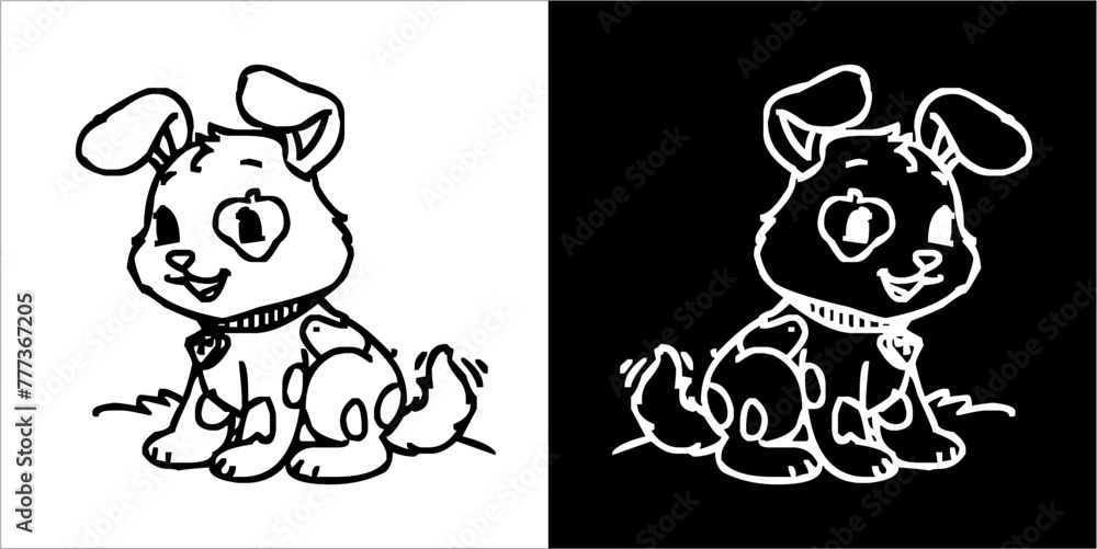 Illustration vector graphics of pupie icon Illustration vector graphics of pupie icon
