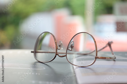 glasses on the table