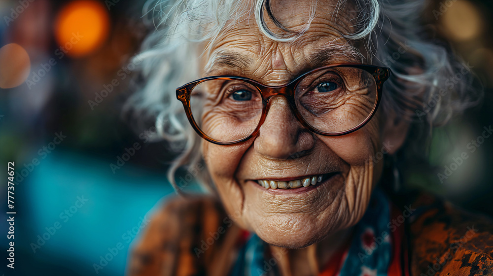 elderly woman with white hair and glasses in studio portrait, elderly woman with white hair and glasses in studio portrait,