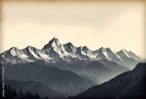 Antique-Analog-Vintage-Serene-Mountain-Range-At-Su (2)