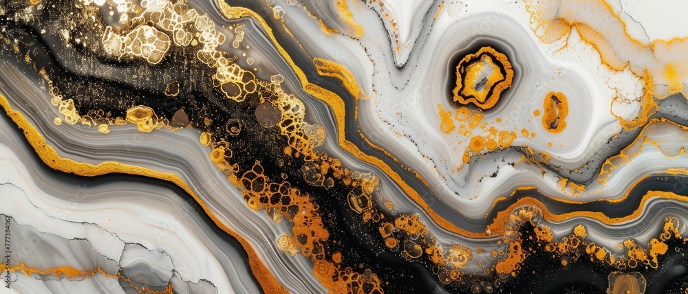 custom made wallpaper toronto digitalAbstract contemporary surreal minimalist colorful art illustration. Various colorful paint splashes in motion with copy space.