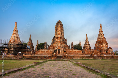 Wat Chaiwatthanaram  One of the most visited historical site of Ayutthaya  Thailand.