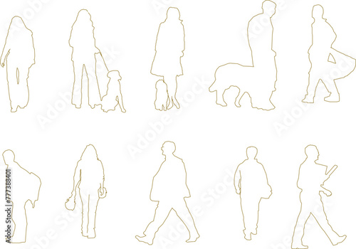 vector design sketch illustration, silhouette image of a person doing an activity for completeness of the image