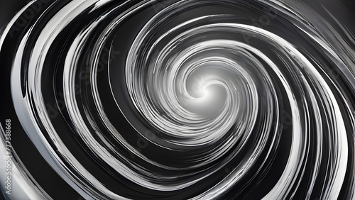 Silver Swirls: Whirling White Watercolor Background(Generative AI)