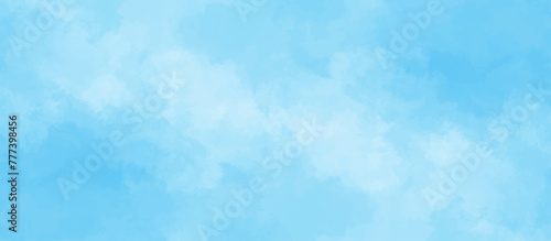 Blue sky with cloud .Beautiful blue sky with white clouds .bright cloud cover in the sun calm clear winter air background .gradient light white background.	