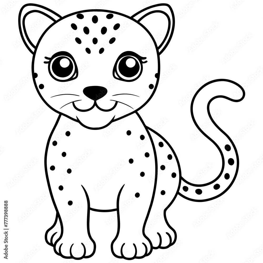 Fototapeta premium cheetah - vector illustration