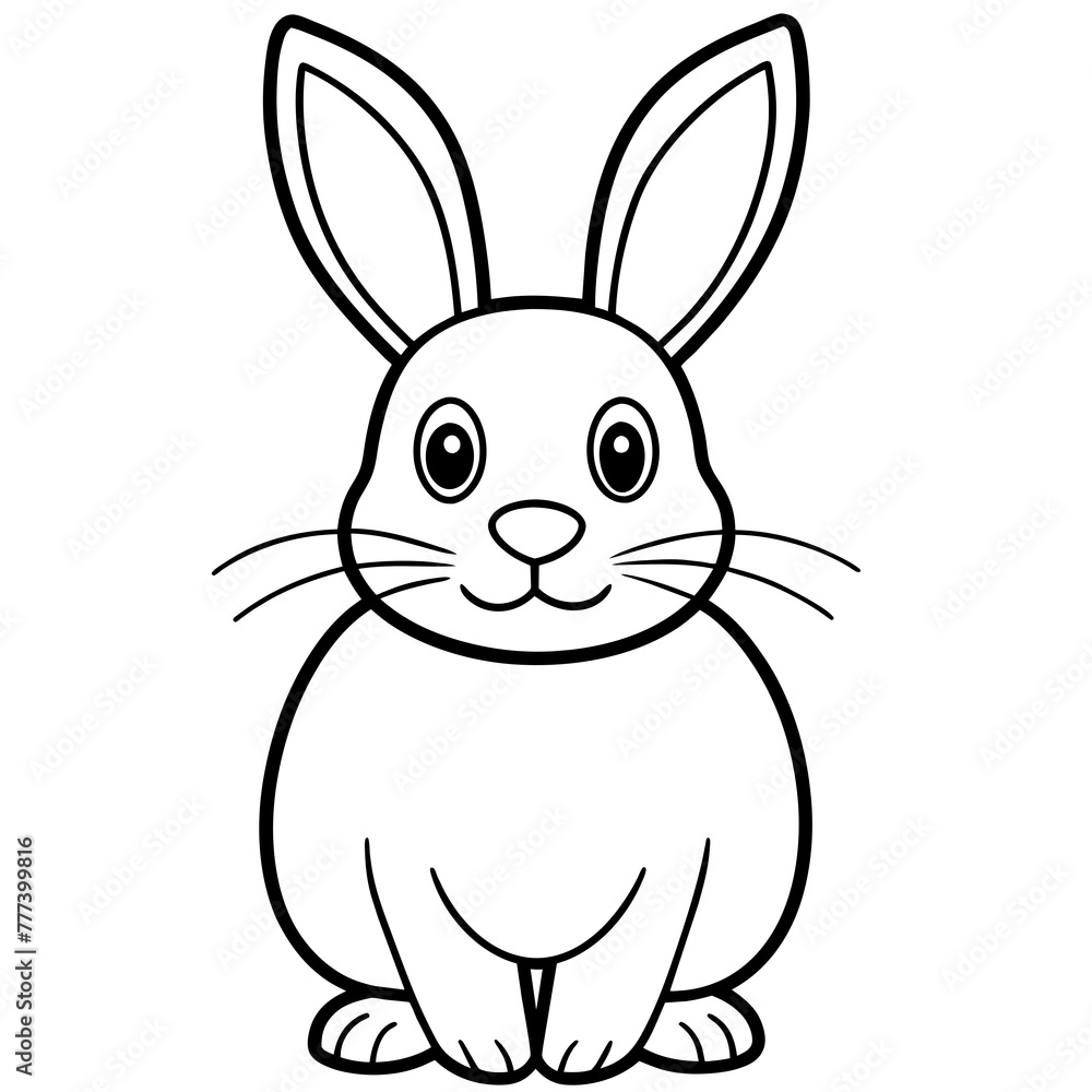 Obraz premium easter rabbit - vector illustration