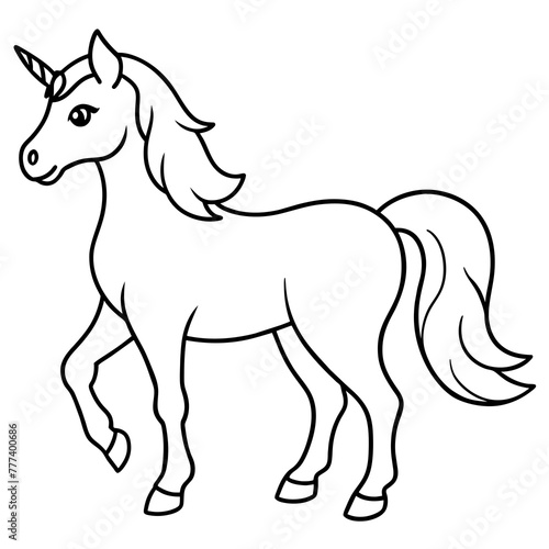 unicorn vector illustration