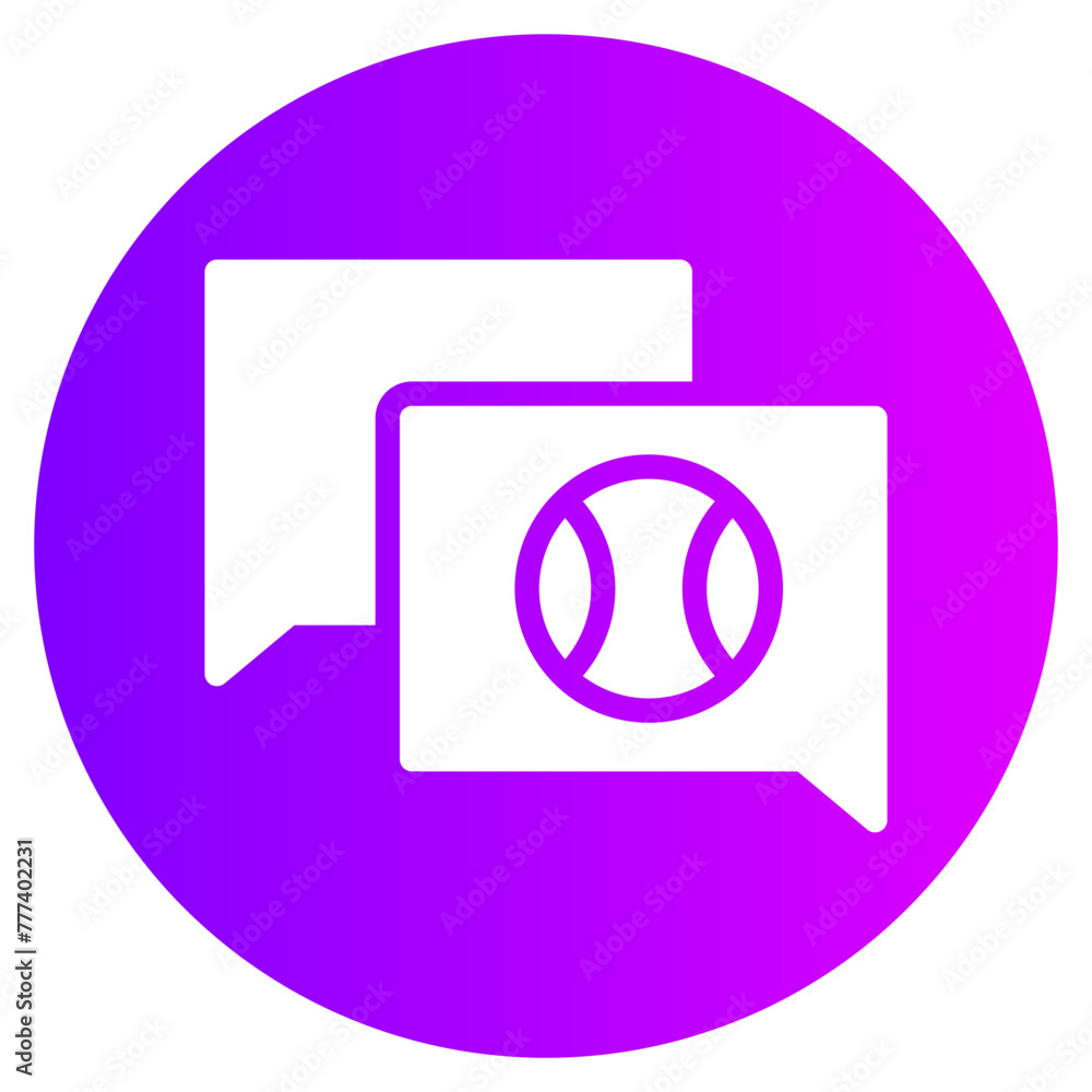 conversation gradient icon