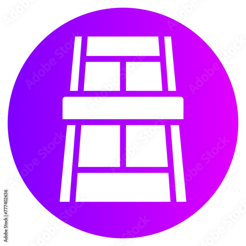 tennis court gradient icon