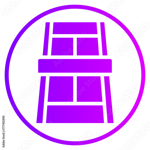 tennis court gradient icon