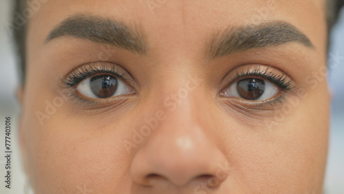 Close up of Female Blinking Eyes