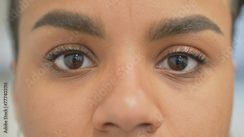 Принти на полотні Close up of Female Blinking Eyes