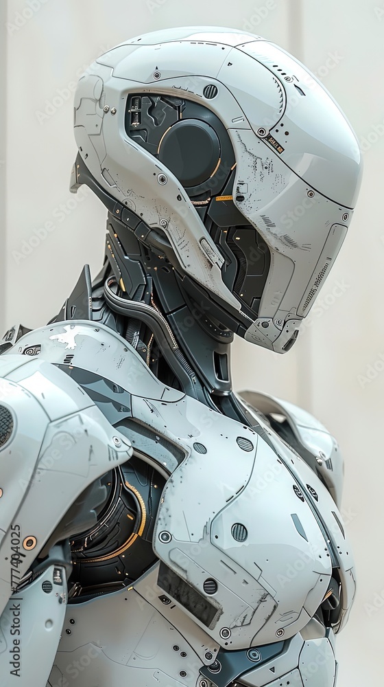 Fototapeta premium an android robot from the future