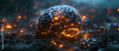 Neuralink connects human brains to technology using robotics and artificial intelligence. Concept Neuralink, Brain-Computer Interface, Robotics, Artificial Intelligence, Human Augmentation photo