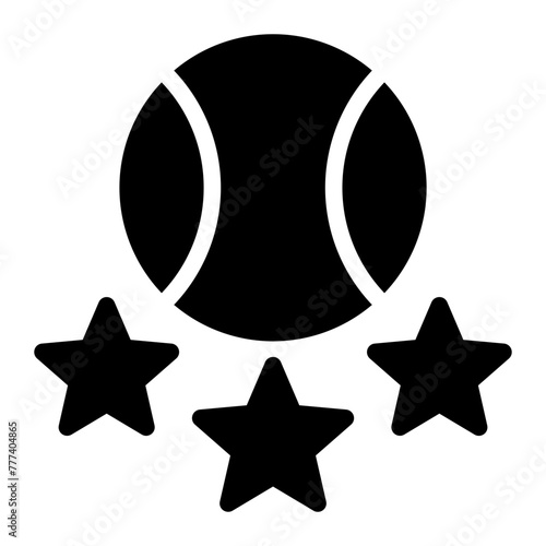 tennis glyph icon