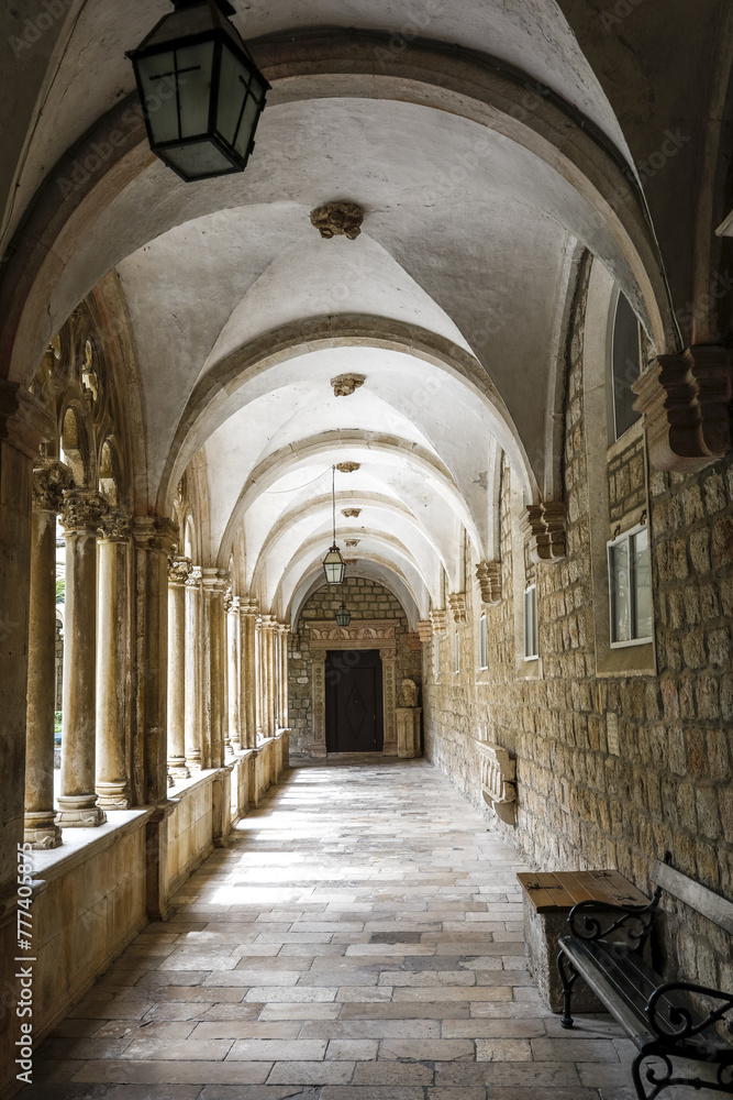 Cloister of the Dominican monastery, Dubrovnik, Croatia