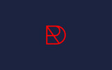 letter dr logo icon design vector design template inspiration