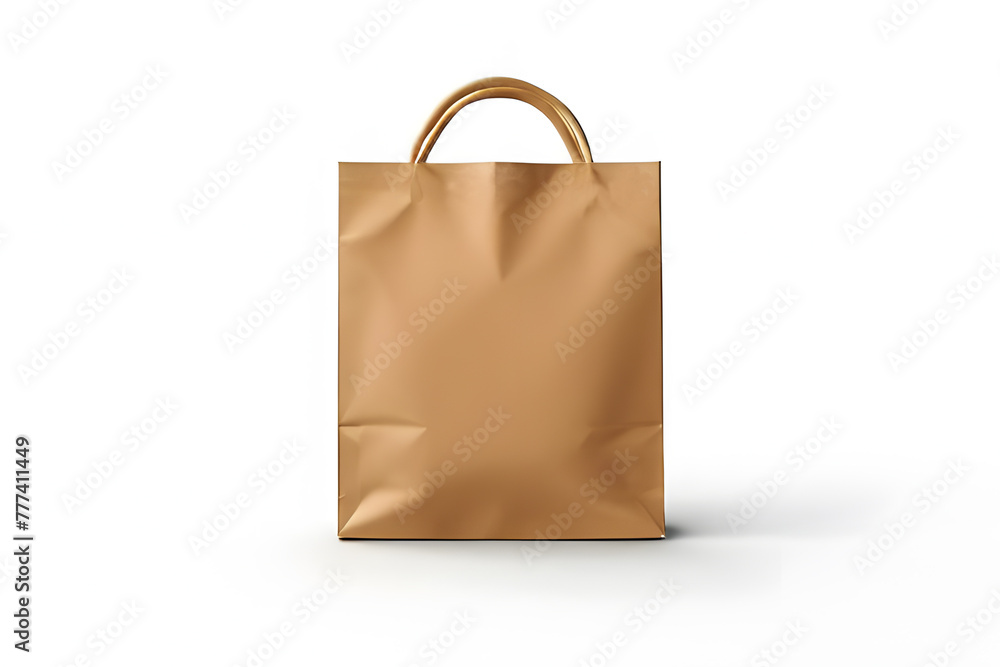 Realistic Paper Shopping Bag on White Background Mockup image, Recycled paper shopping bag on white background, Paper bag on the wooden background Realistic Paper Shopping Bag on White Background Mockup image, Recycled paper shopping bag on white background, Paper bag on the wooden background