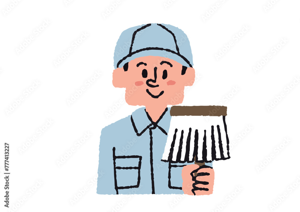 清掃員のイラスト 清掃員のイラスト