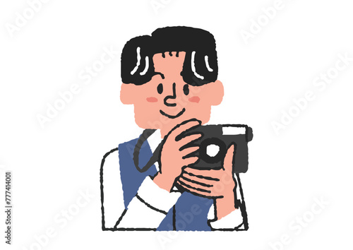 カメラマンのイラスト