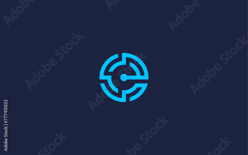 letter e technology logo icon design vector design template inspiration