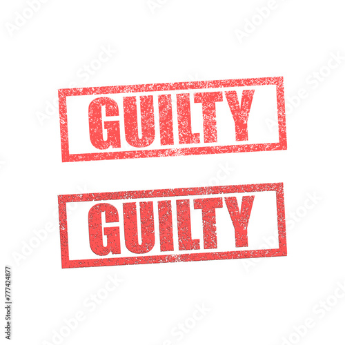 guilty stamp set design