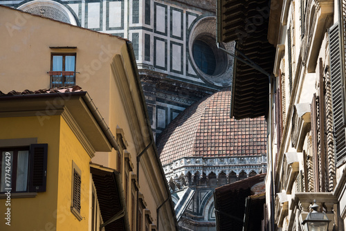 A special view of Cathedral of Santa Maria del Fiore