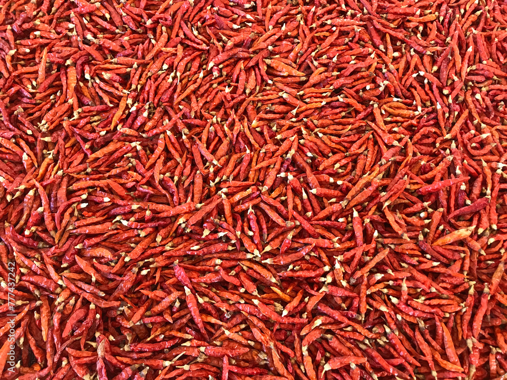 Fototapeta premium Thai dried chilies for cooking