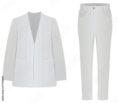 Suit  and pants. vector illustration