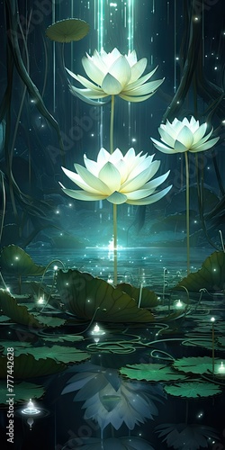 Tranquil Escapes in the Cybernetic Lotus Pond