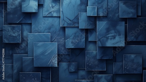 Abstract Technology Background with Dark Blue Cement