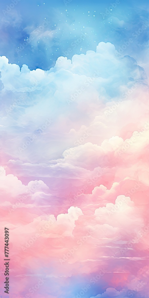 Enchanting Journey Through the Dreamy Watercolor Skies