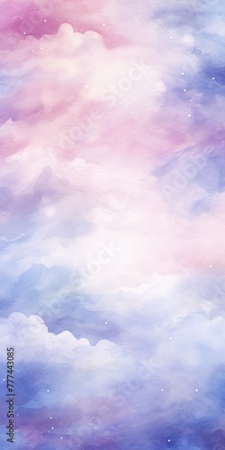 Dreamy Watercolor Skies: A Heavenly Symphony of Colors © Ilsol