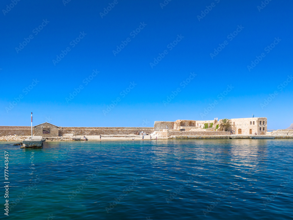 Old Venetian port town in Greece on a clear day (Chania, Crete, Greece)