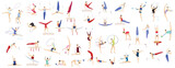 gymnastic set illustration vector