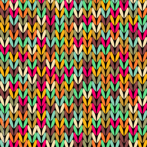 Knitted background pattern wallpaper knitting decorative