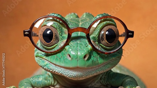 Geek Chic - Iguana with Stylish Eyewear