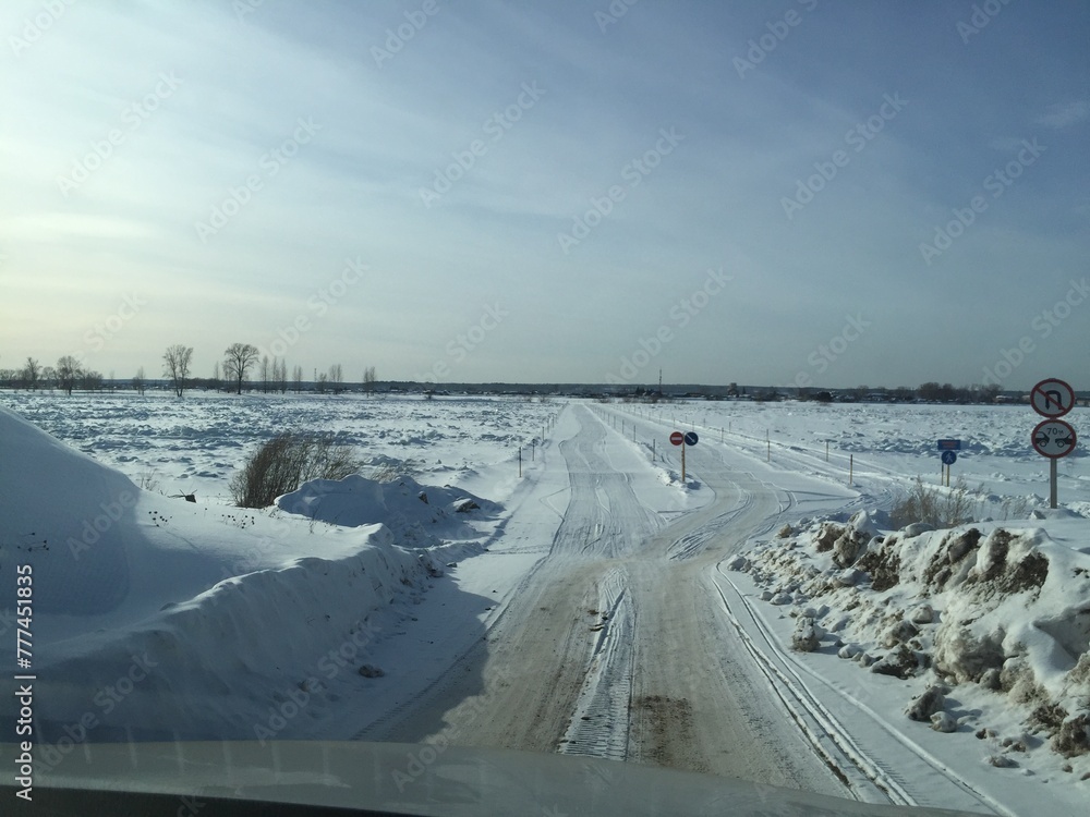 road through the ice