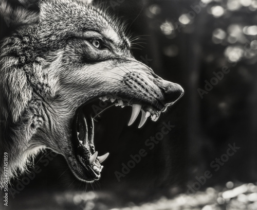 wolf in the forest
