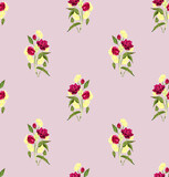 rose flower seamless pattern