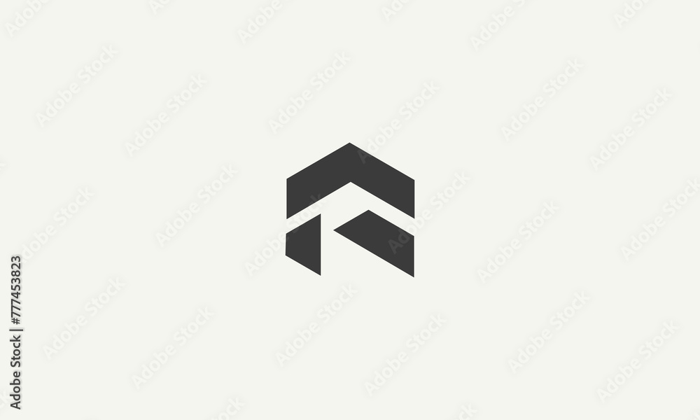 letter R simple monogram logo design vector illustration letter R simple monogram logo design vector illustration