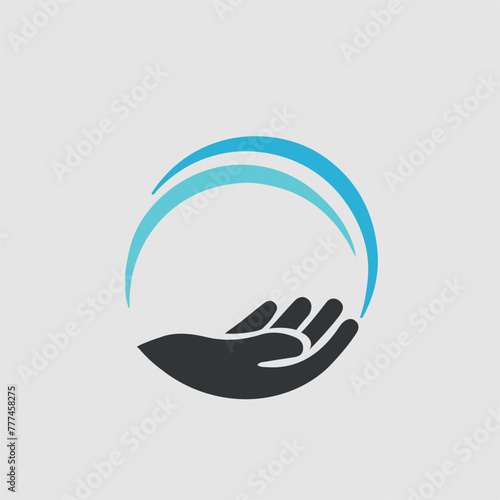hand circle image vector icon  © wersk