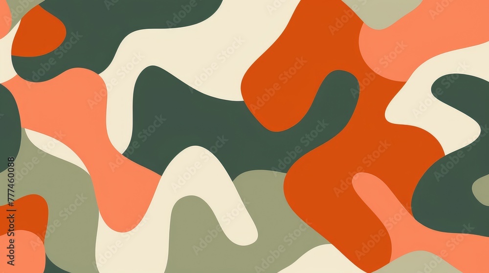 Simple Color Abstract Pattern Design