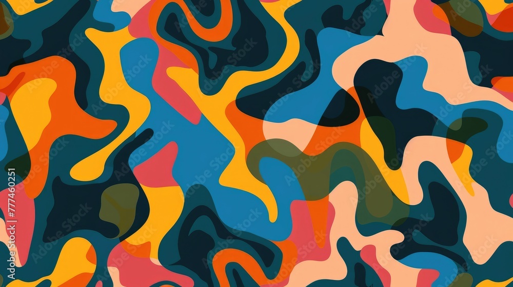 Simple Color Abstract Pattern Design Simple Color Abstract Pattern Design