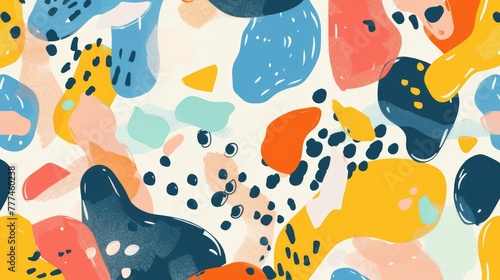 Simple Color Abstract Pattern Design